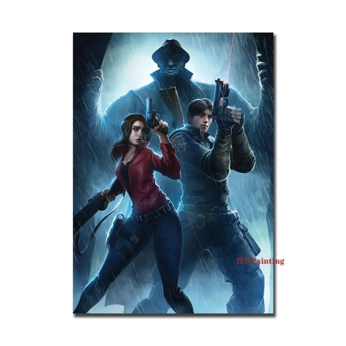 Classic Hot Video Game Resident-Evil 2 3 4 All Characters Vintage Poster Canvas Painting Wall Art Pictures Home Gamer Room De Peaceful Pleasures Health and Wellness 7 50x70cm