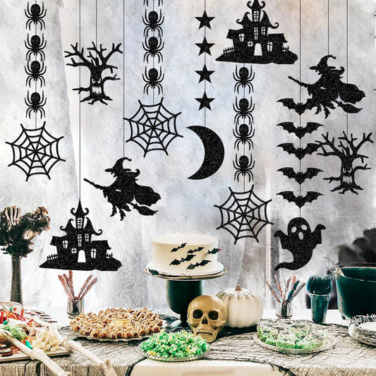 6-Piece Halloween Hanging Ceiling Decorations – Spooky Party Décor Halloween Hanging Decor Peaceful Pleasures Health and Wellness