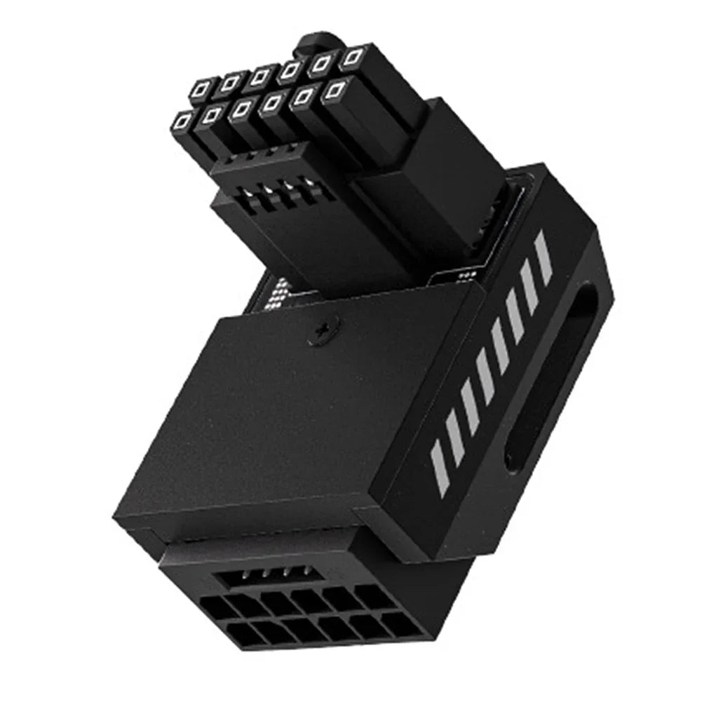 600W PCIe 5.0 16-Pin 90° Right Angle GPU Power Adapter 12VHPWR