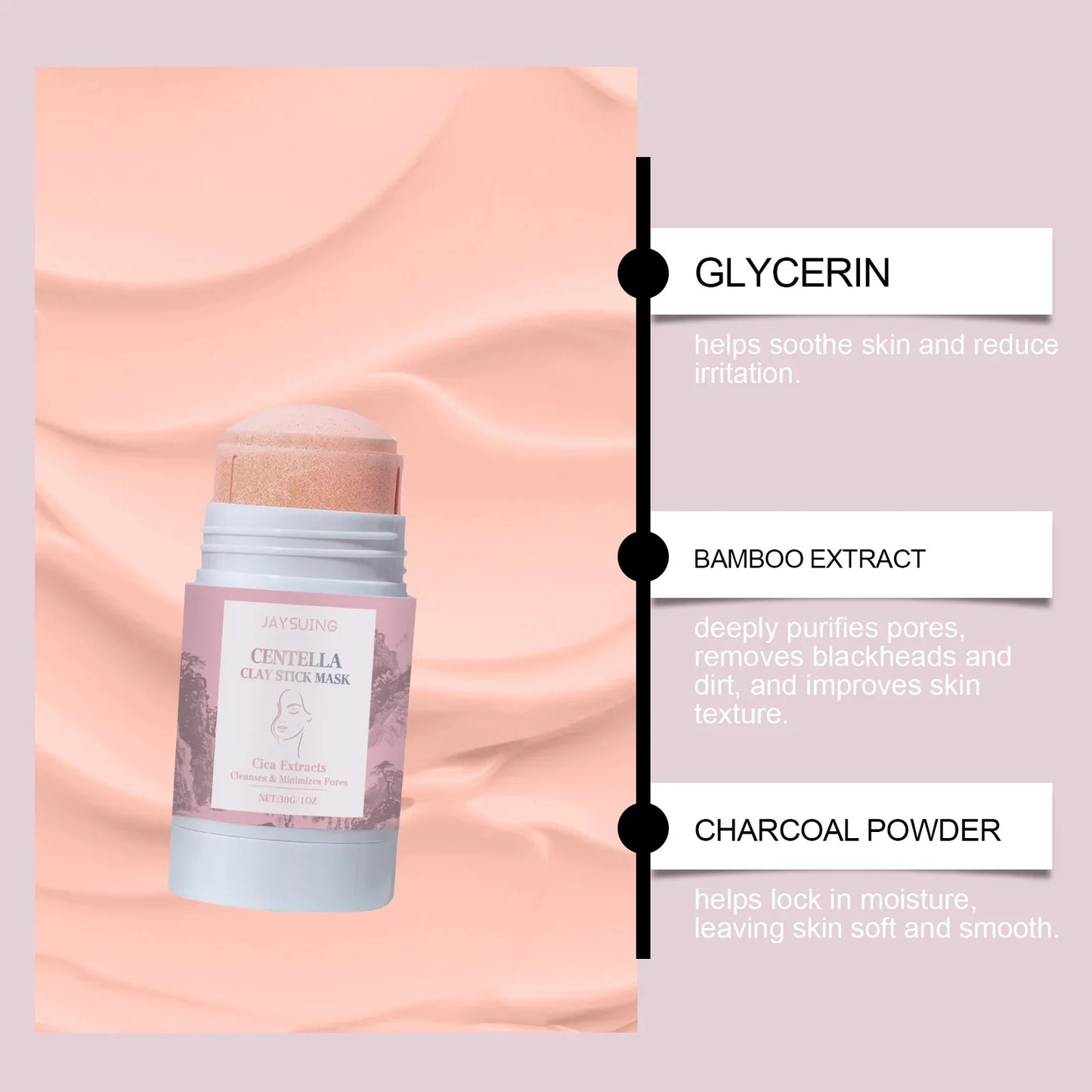 Centella Asiatica Clay Stick Mask – Pore Minimizer & Blackhead