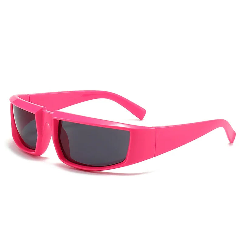Y2K Cyberpunk Shield Sunglasses | Unisex Retro Futuristic Eyewear