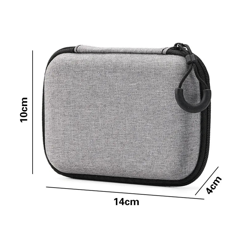 EVA Hard Shell Electronics Organizer Travel Case | Zipper Pouch