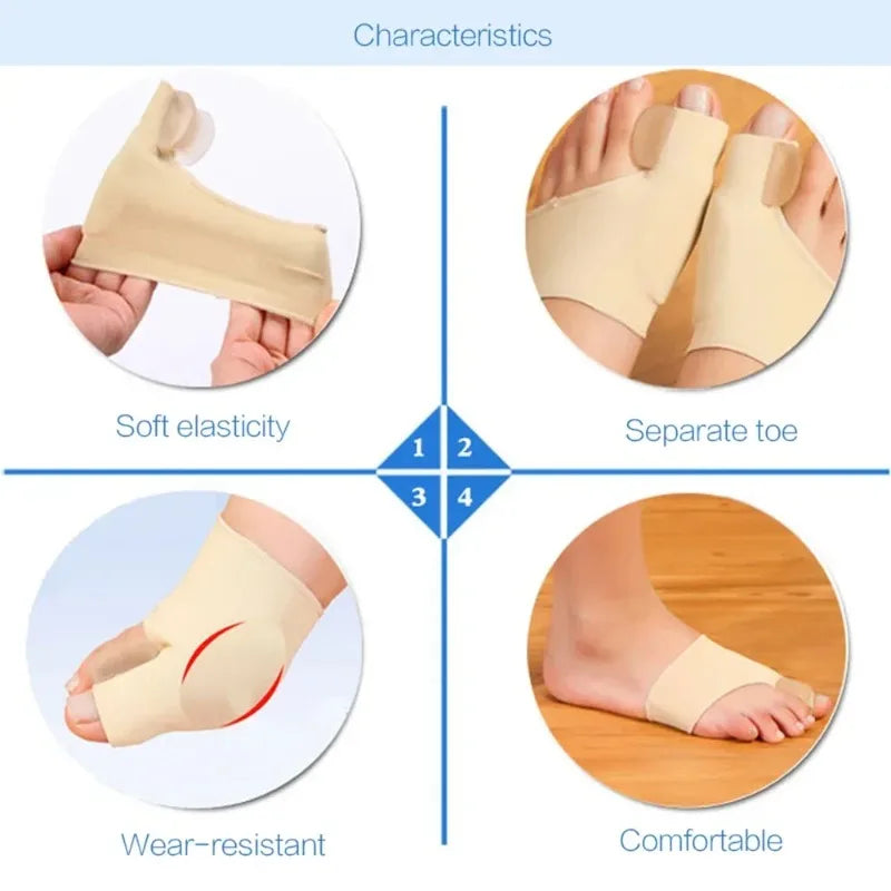 Hallux Valgus Corrector – Adjustable Big Toe Separator Pair