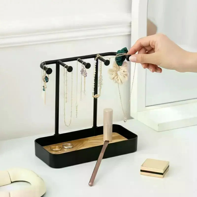 Desktop Jewelry Organizer Stand for Necklaces & Earrings