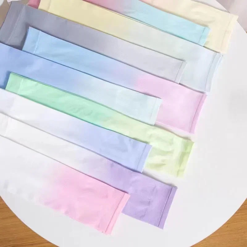 Gradient Sunscreen and Colorful Ice Silk Sleeves Peaceful Pleasures Health and Wellness