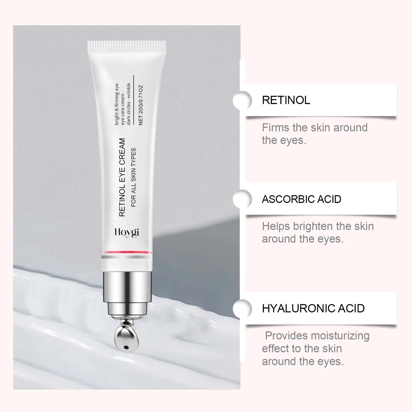 Retinol & Bee Venom Eye Cream – Dark Circles, Wrinkles & Firming