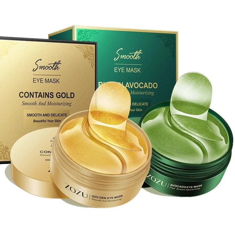 60/120 Pieces Eye Mask Avocado Gold Moisturize Firming Improve Eye Bags Eye Patches Anti Wrinkle Eye Patches for Dark Circles Peaceful Pleasures Health and Wellness Mixed