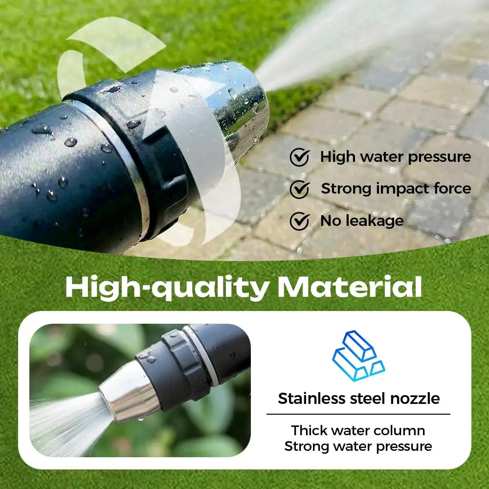 Heavy Duty Garden Hose Nozzle, Multi-Function Sprayer for Yard, Car & Pet Cleaning, High Pressure Water Washer Jet (2026 New) Peaceful Pleasures Health and Wellness