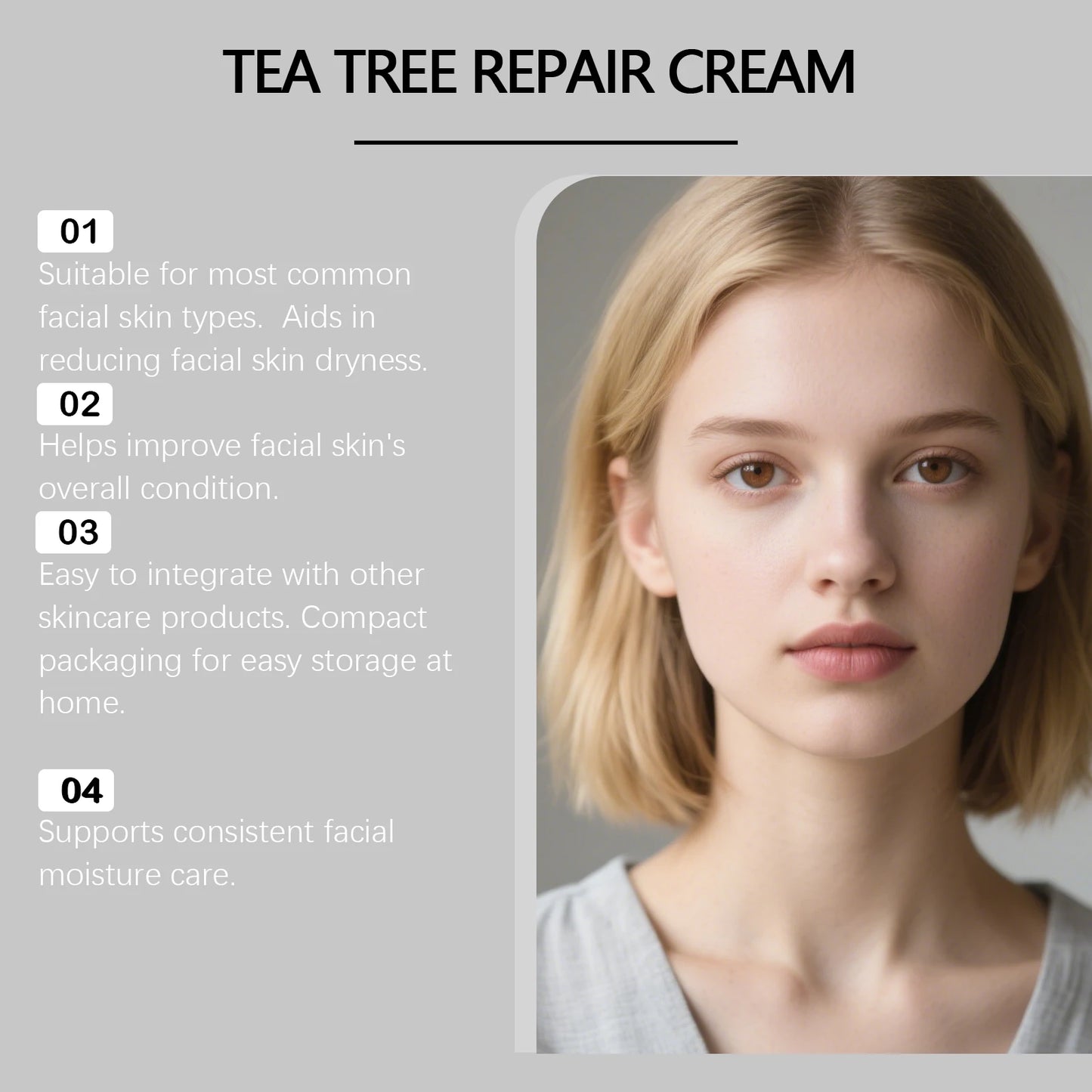 Hoygi Tea Tree Moisturizing Face Cream – Hydrating & Soothing
