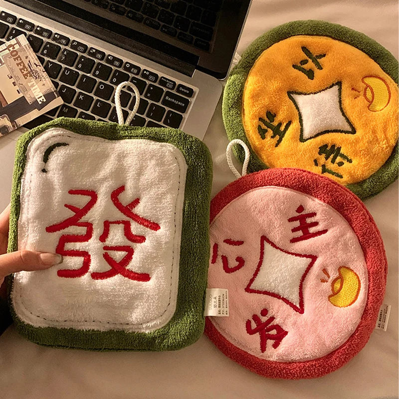 Soft Hand Towels Chinese New Year 2026 Towels for Hands Bathroom Accessories Kitchen Washing Towels Absorbent Hand Towels Peaceful Pleasures Health and Wellness