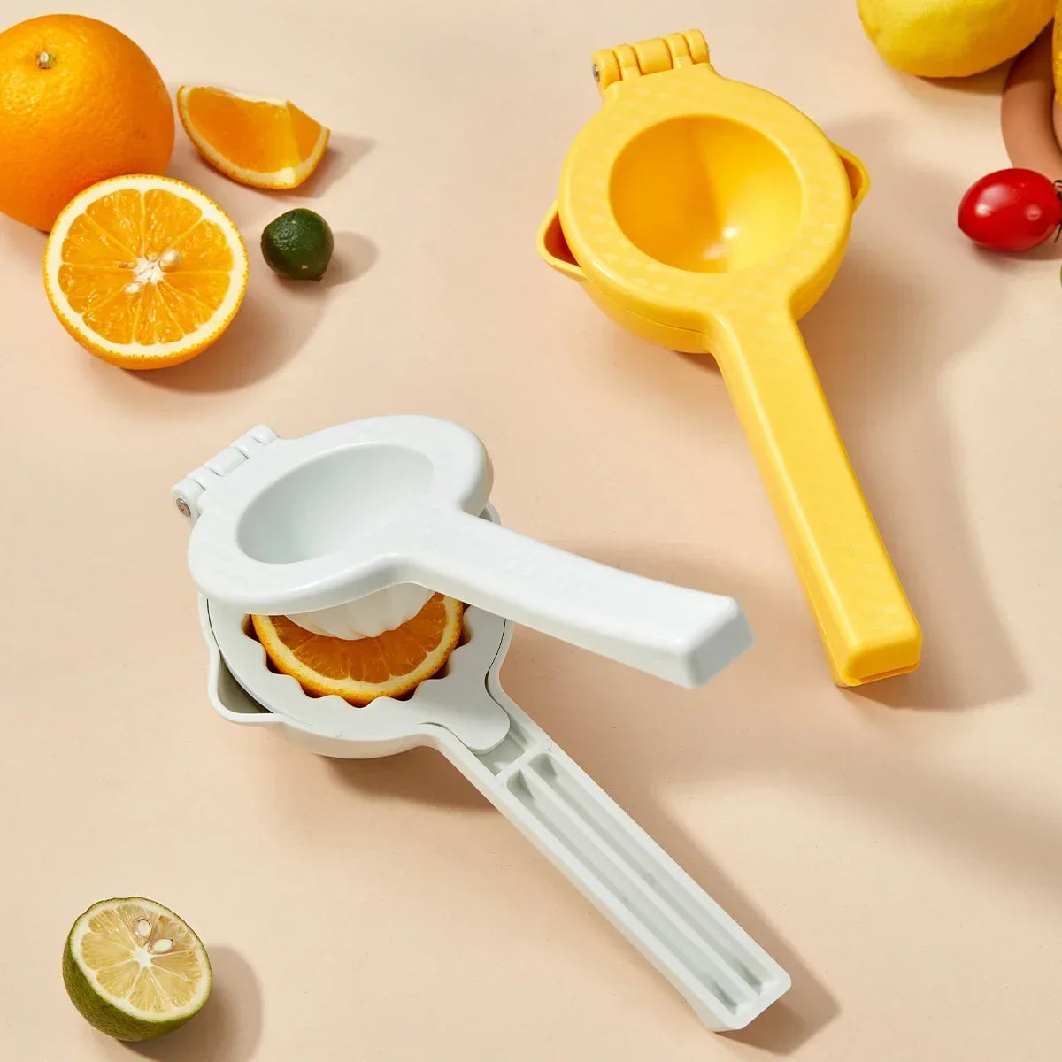 WORTHBUY Lemon Squeezer Plastic Citrus Press Kitchen Fruit Tools Manual Fruit Juicer Orange Fruit Extractor Hand Lemon Press Peaceful Pleasures Health and Wellness