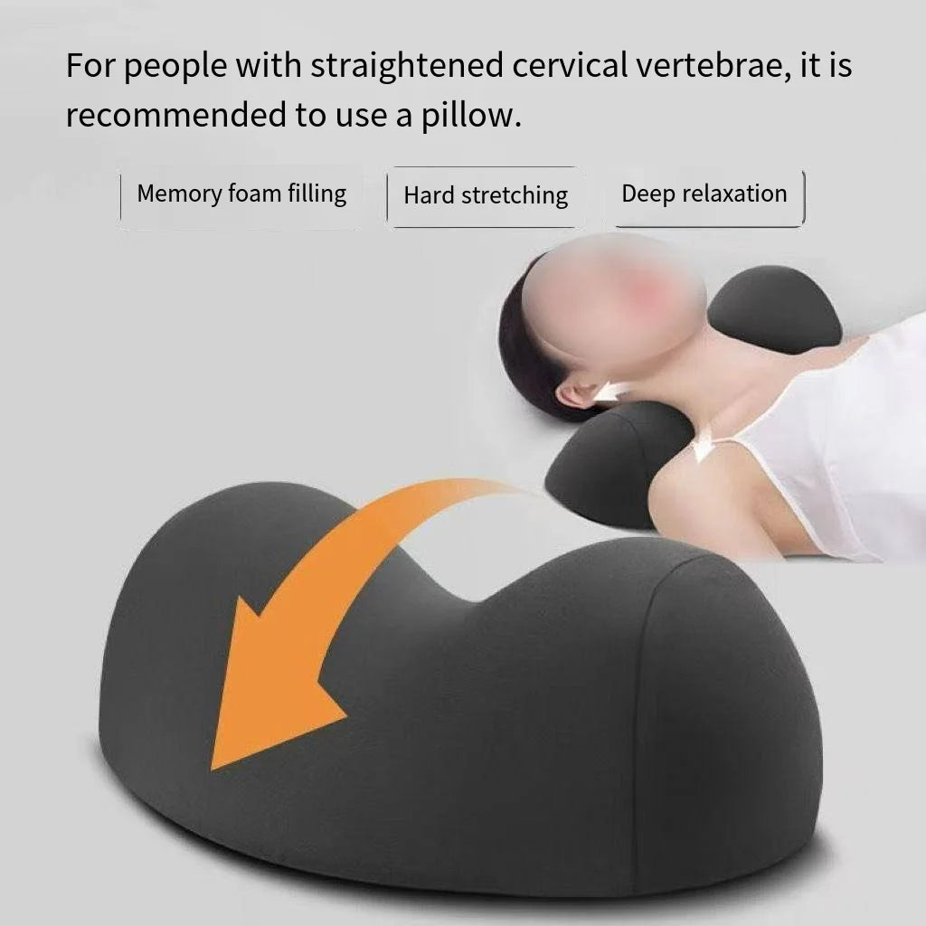 Cervical Neck Pillow for Sleep Correction, Adult Bedside Use, Hand Washable, Comfortable and Supportive, Ideal for Adults Peaceful Pleasures Health and Wellness black