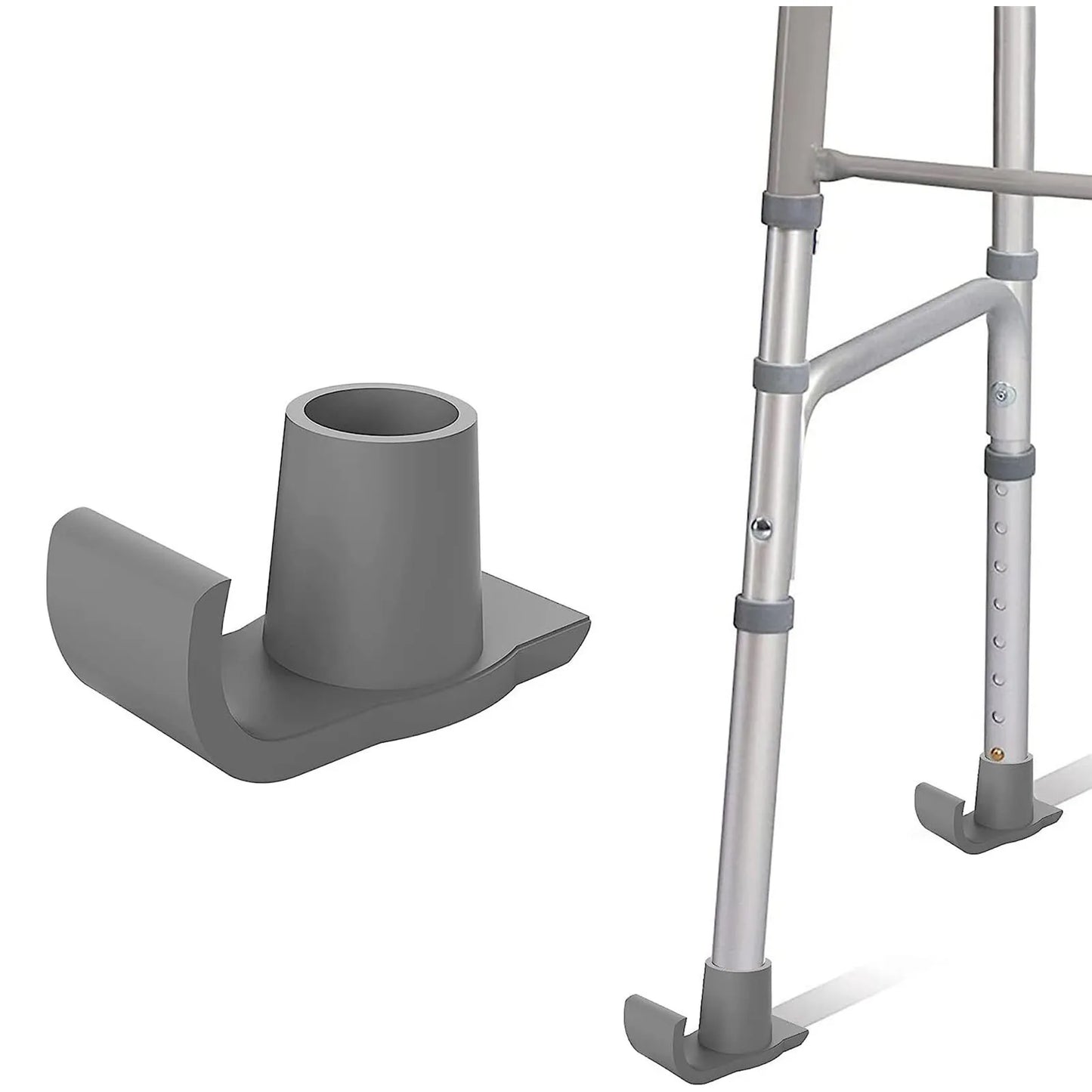 Universal Walker Feet Covers Help Seniors Walker Glide Feet Cover for Mobility Aid Accessories Peaceful Pleasures Health and Wellness Gray 1PCS