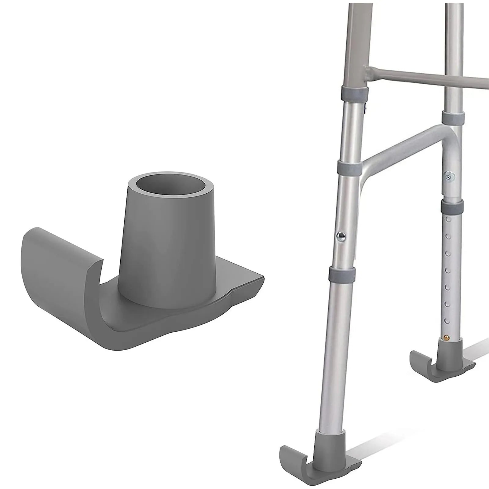Universal Walker Feet Covers Help Seniors Walker Glide Feet Cover for Mobility Aid Accessories Peaceful Pleasures Health and Wellness Gray 1PCS