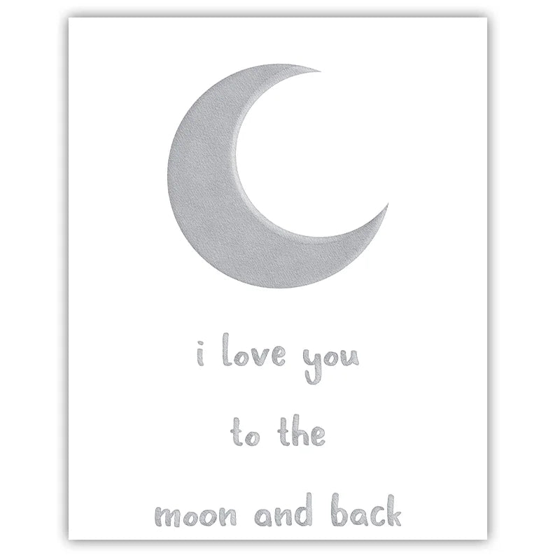 Nordic Nursery Canvas Wall Art | Moon Star Cloud Kids' Decor Nursery Canvas Print Peaceful Pleasures Health and Wellness 04 20x25cm No Frame China Mainland