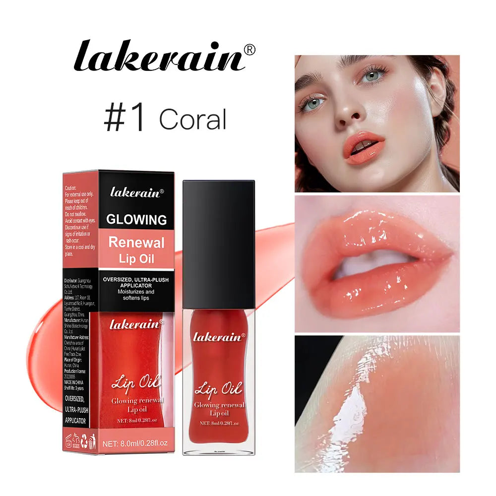 Glowing Lip Oil Moisturizing Gloss Care Of The Lips Benetitnt For Lips Plumping Nourishing Jelly Liquid Pink Plumping Gloss Oil Peaceful Pleasures Health and Wellness color 1