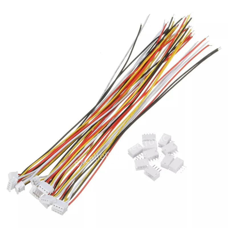 10 SETS Mini Micro ZH 1.5 2/3/4/5/6/7/8/9/10 Pin JST Connector with 100mm Length Wires Cables Peaceful Pleasures Health and Wellness