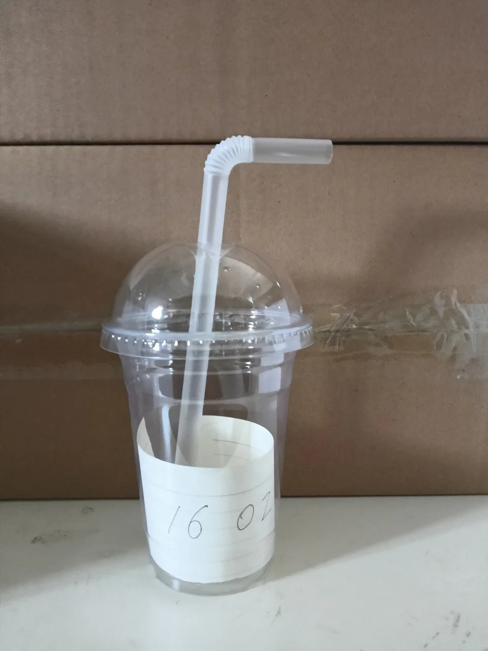 50Sets Disposable Plastic Cups with Dome Lids and Wide Straws To Go Iced coffee Cups BPA Free Clear Parfait and Smoothie Cups Peaceful Pleasures Health and Wellness 16OZ Bended 50pcs