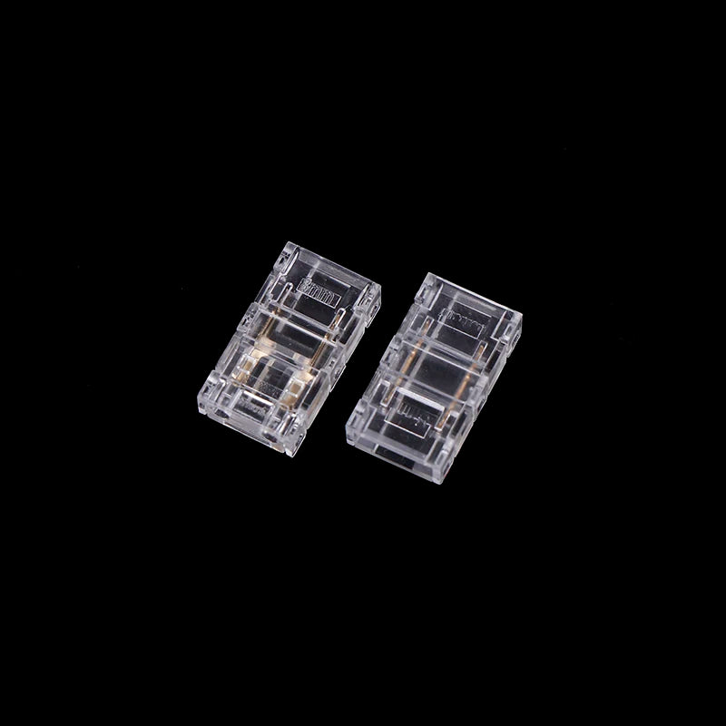 10-Pack 8mm 2-Pin COB LED Strip Solderless Connectors