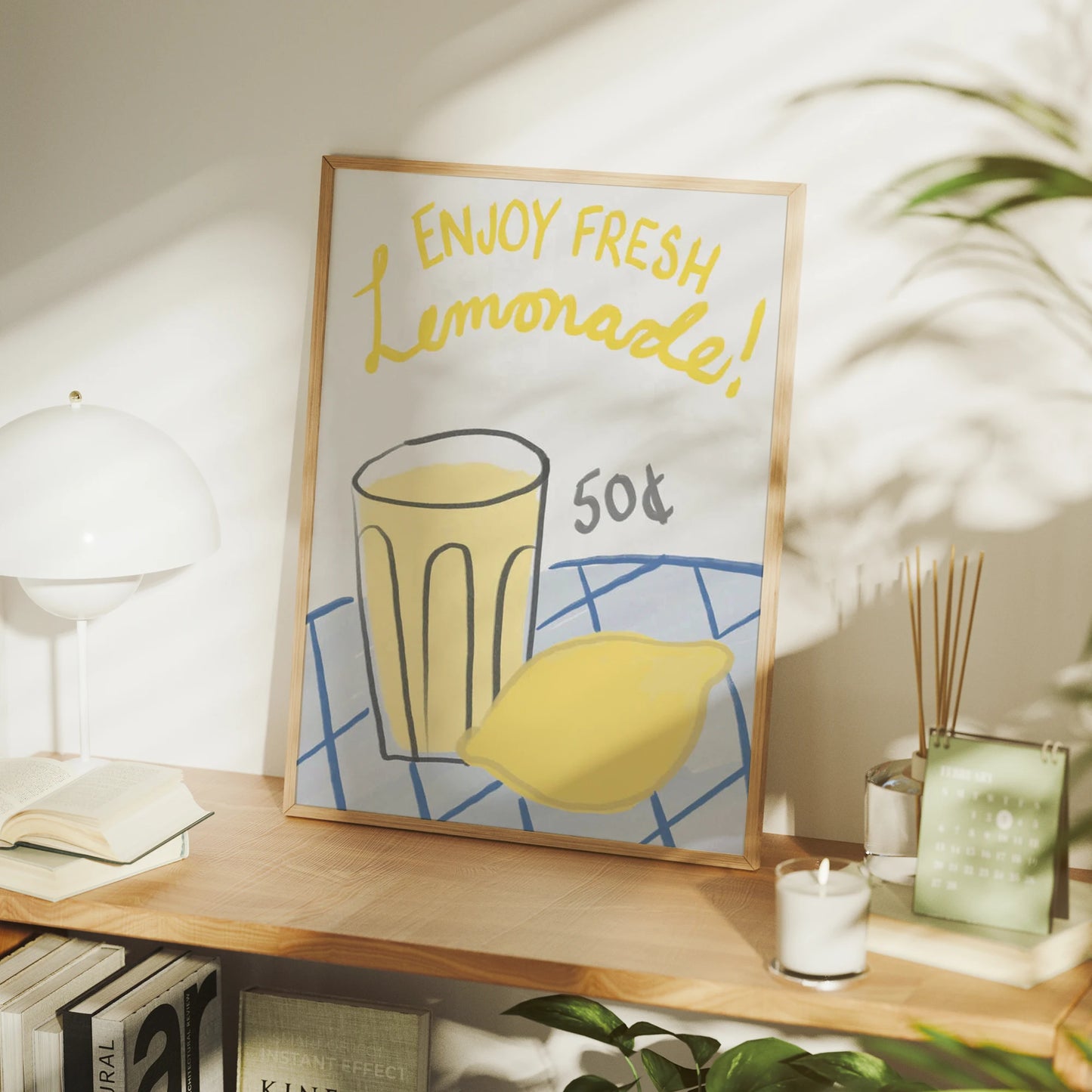 Minimalist Drink Canvas Wall Art Print | Living Room Decor