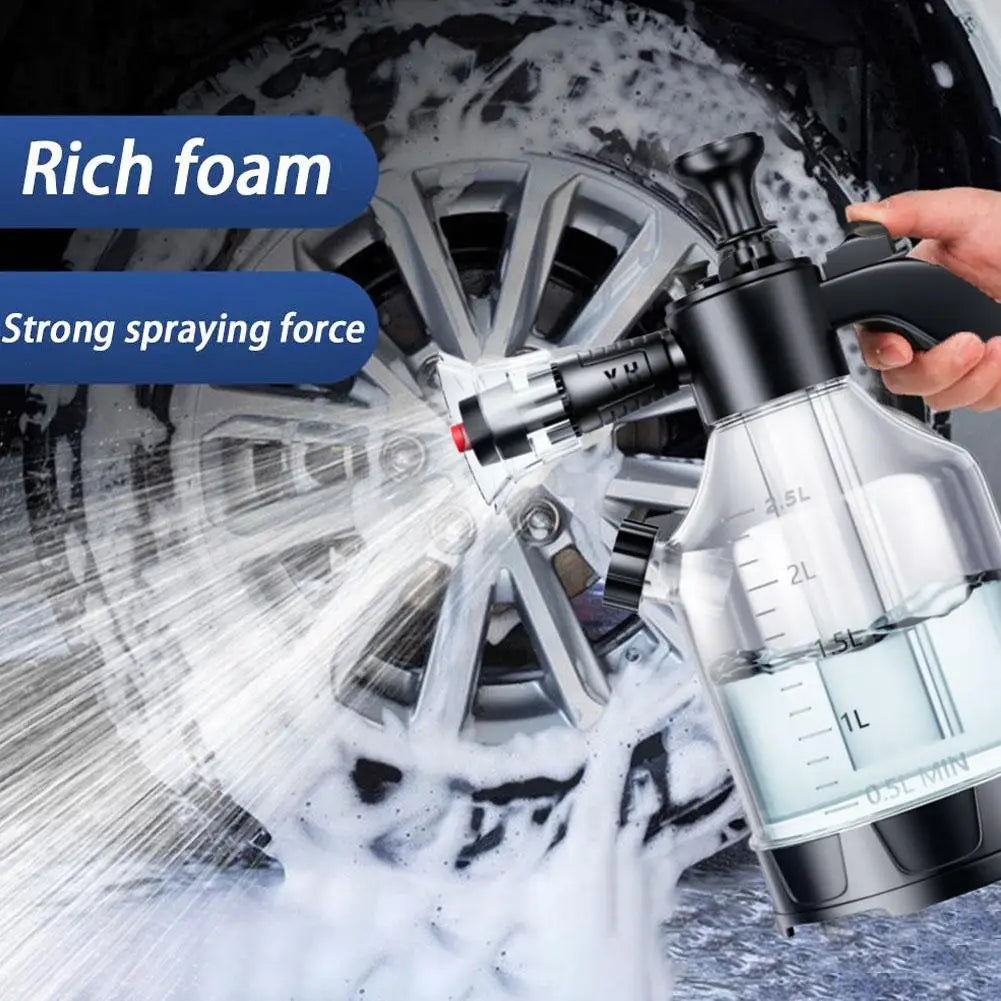 Hand Pump Foam Sprayer with 3 Nozzles for Car Wash Peaceful Pleasures Health and Wellness