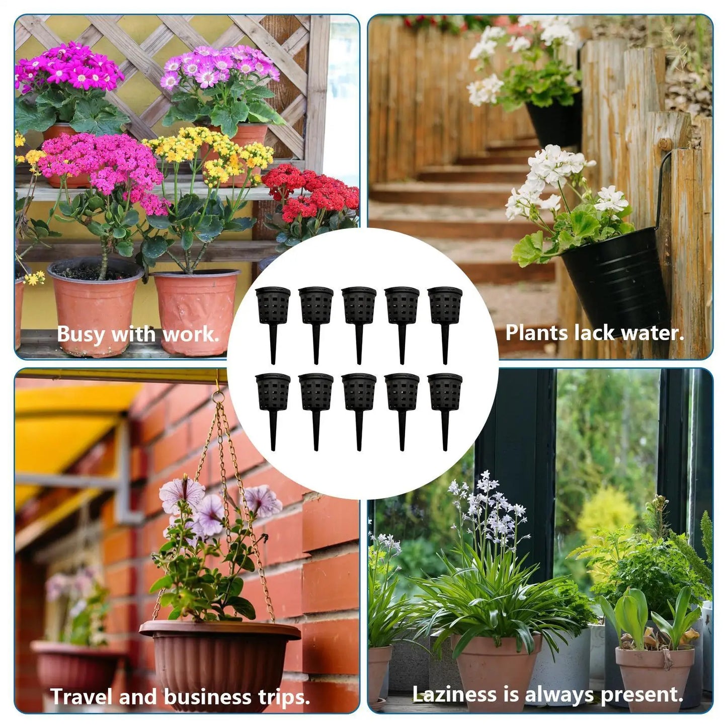Plant Fertilizer Mesh Baskets with Lids – 10 Pack Slow Release