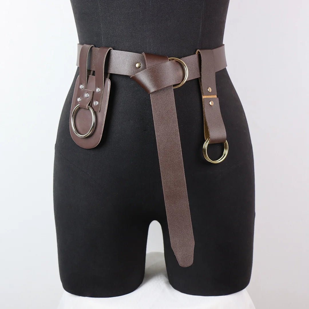 Medieval Viking Knight Belt Retro Hiking Skirt Clip Coaplay Dress Up