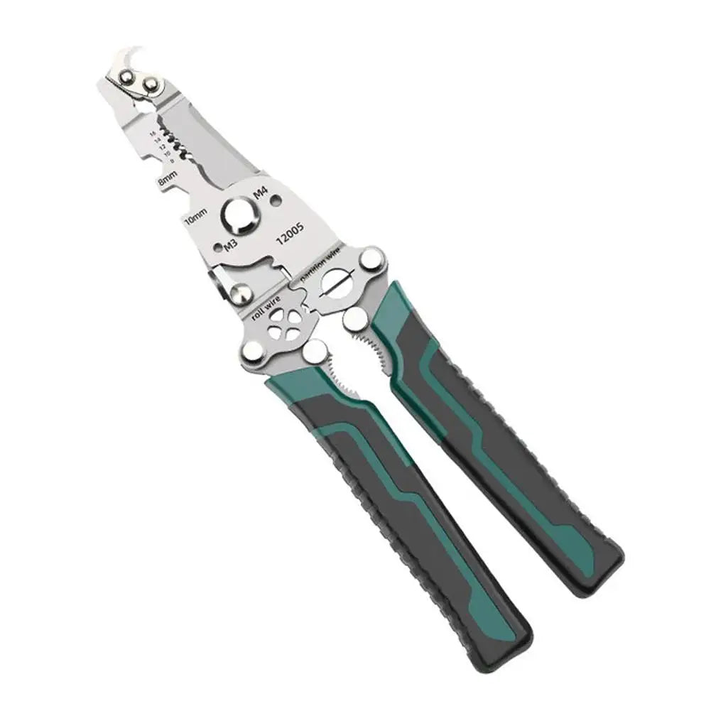 Foldable Wire Stripper Pliers Electrician Special Cable Cutter Crimping Pliers Wire Splitting Stripping Cutting Hand Tools Peaceful Pleasures Health and Wellness 1pcs