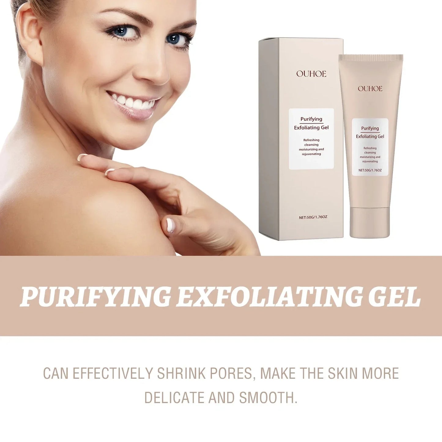 Exfoliating Peeling Gel – Pore Minimizer & Dead Skin Remover