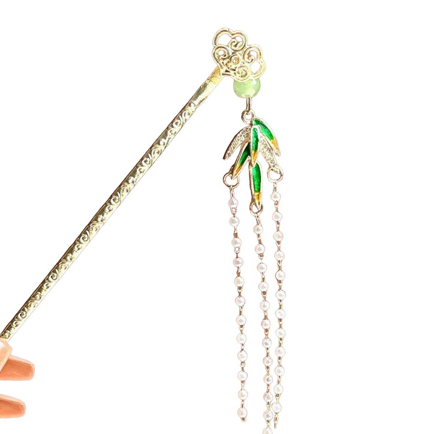 Metal Butterfly Design Hair Sticks Hanfu Matching Hair Sticks with Pearl Tassel Suitable for Girls Hair Accessories Peaceful Pleasures Health and Wellness Style 1