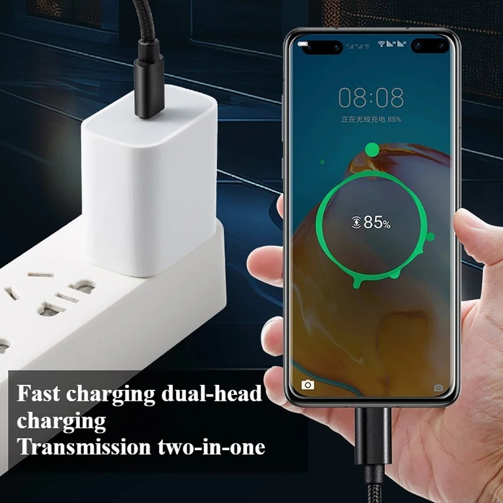 66W USB-C to C Fast Charging Cable | Nylon Braided 1M 2M 3M