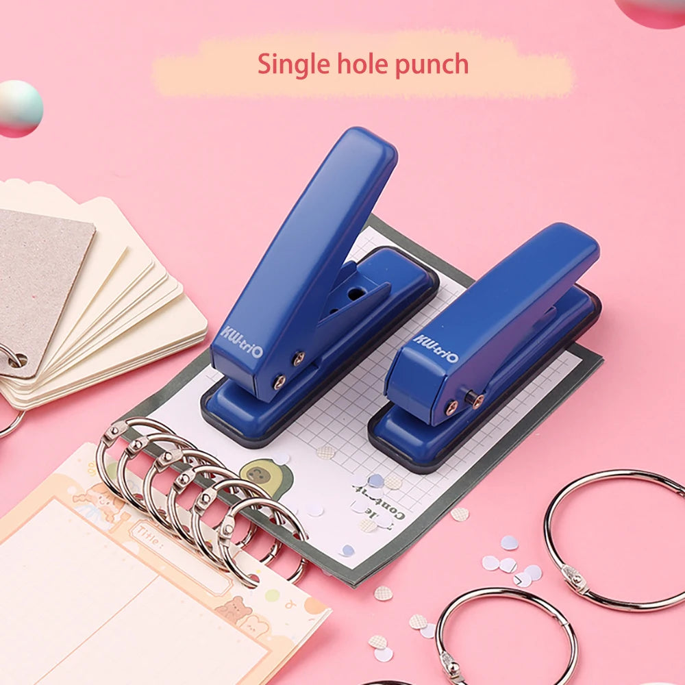 Single Hole Multifunctional Punching Machine Student Stationery