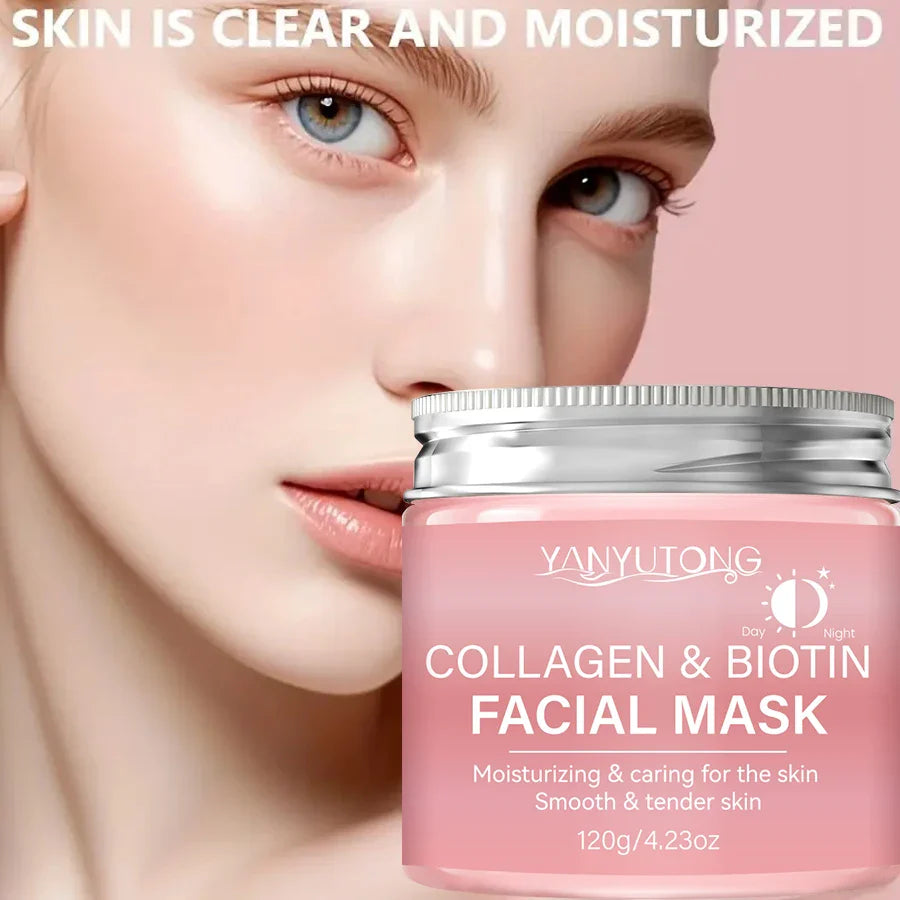 Collagen & Biotin Peel Mask – Deep Hydration Day & Night