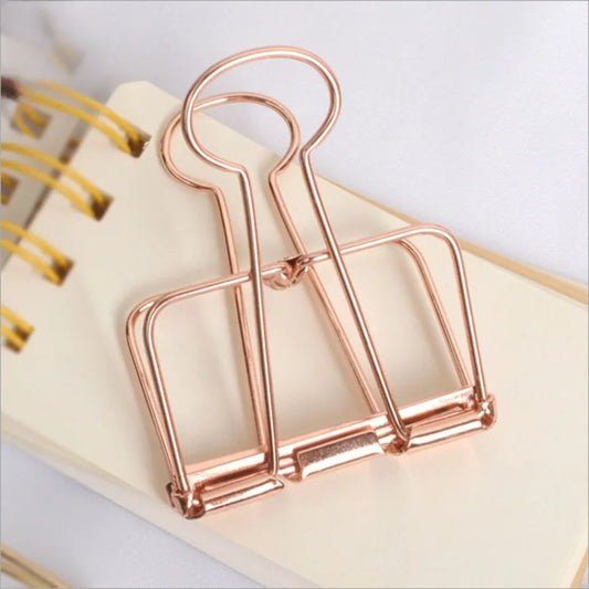Hollow Metal Long Tail Clip Office Storage Binding Tailcoat Creative Peaceful Pleasures Health and Wellness