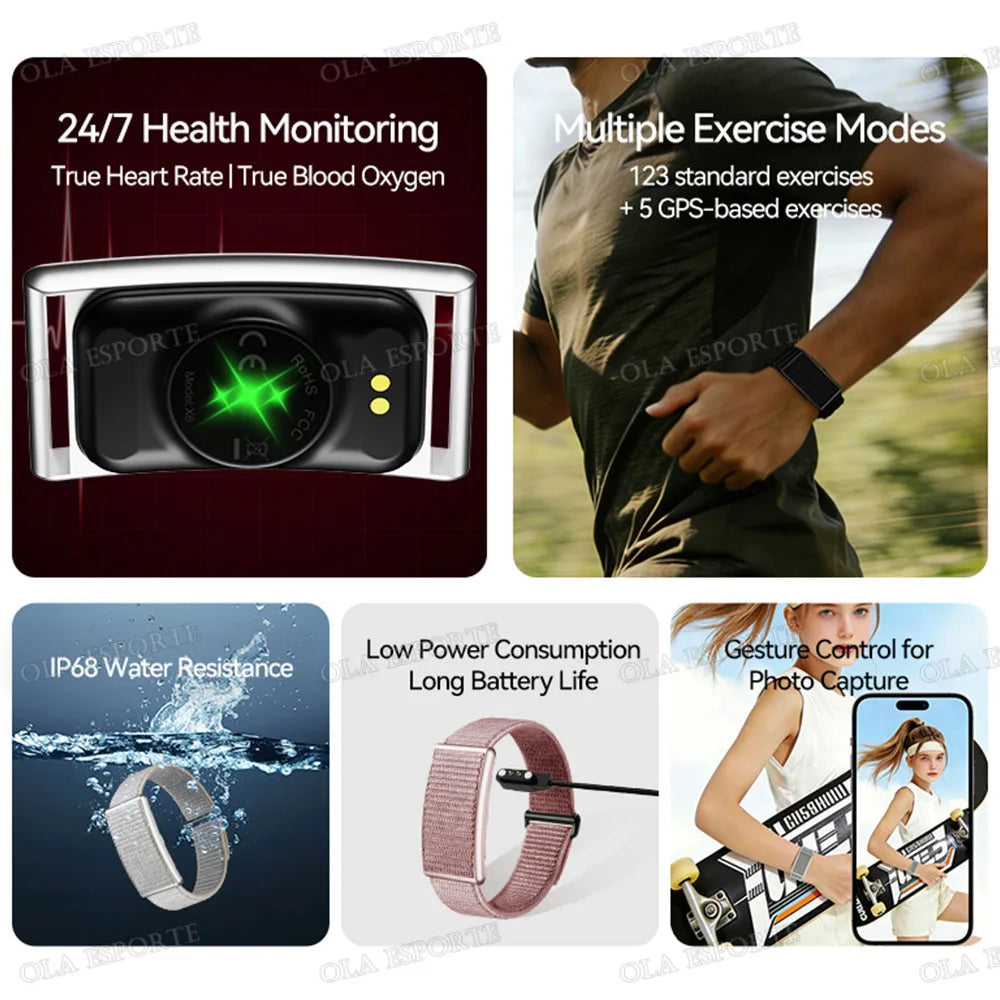 No-Screen Smart Fitness Band | Heart Rate, SpO2 & Sleep Tracker