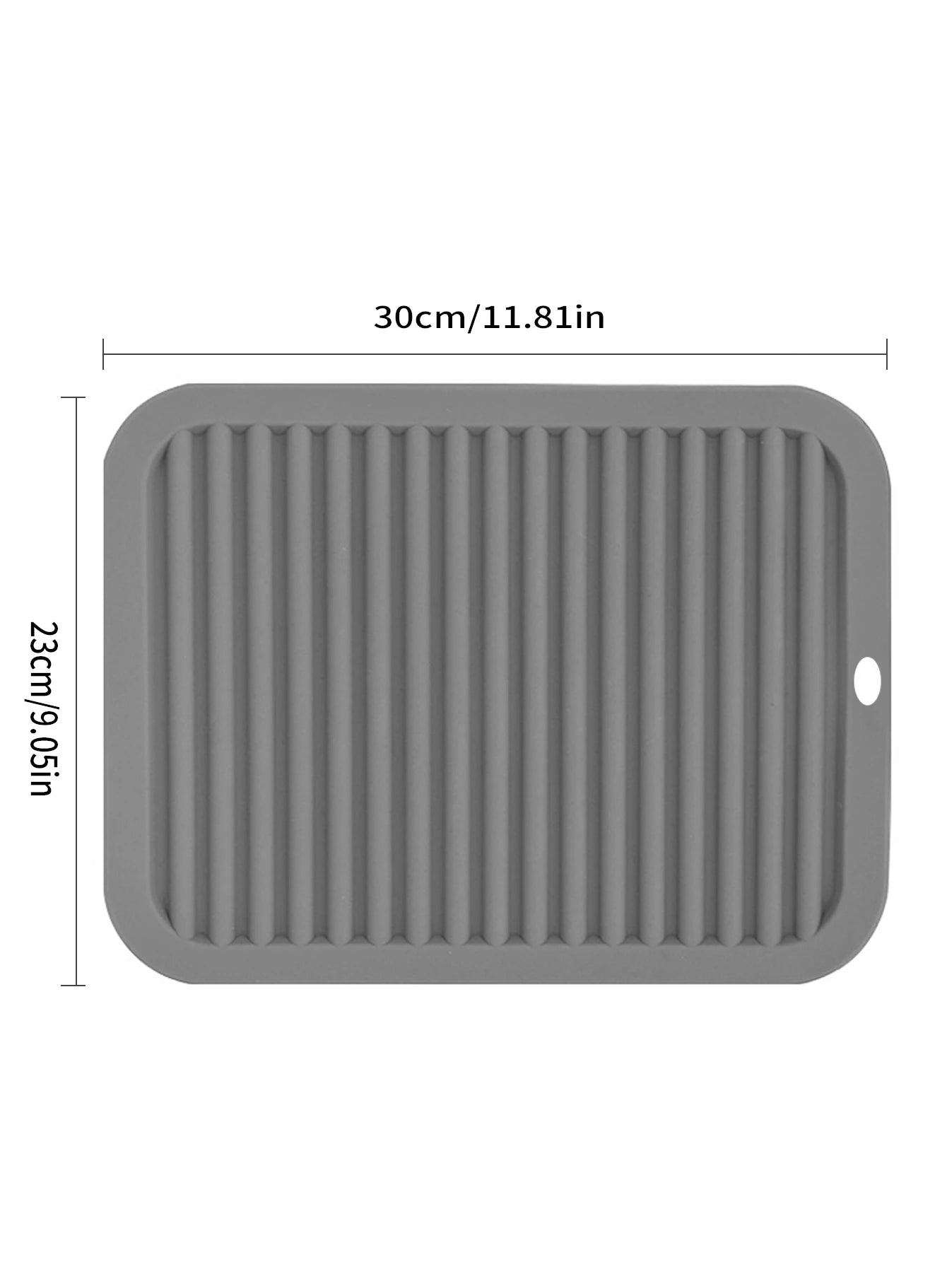 Silicone Dish Drying Mat, Silicone Trivets for Hot Pots and Pans Dish Drainer Mat Heat Resistant Non-slip Dish Drying Pad Peaceful Pleasures Health and Wellness A L