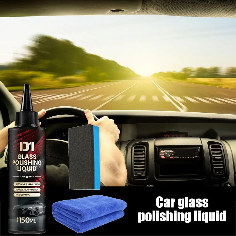 1/3Sets Auto Glass Polishing Essence Removes Oil Film Coating Water Stains Minor Scratches Repair Without Marks Peaceful Pleasures Health and Wellness
