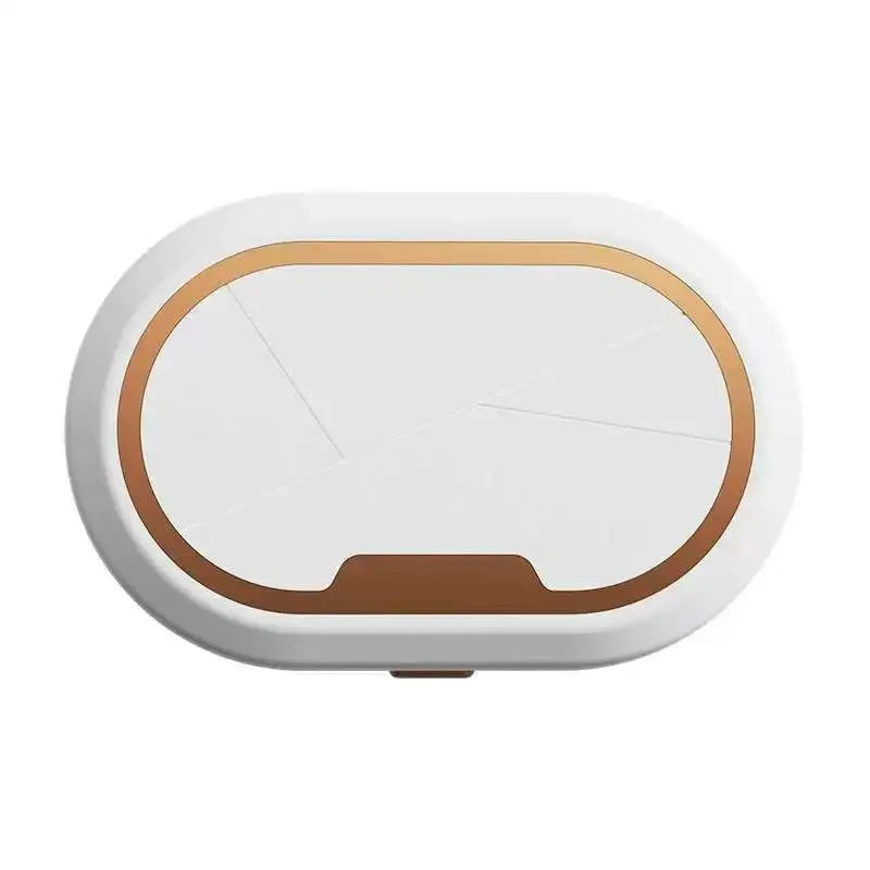 Portable Auto Fold Ultrasonic Lens Cleaner for Daily Lens Care & Sanitation Peaceful Pleasures Health and Wellness WHITE(Included tool)