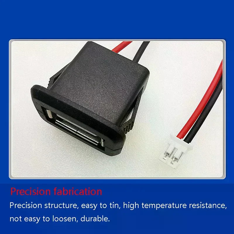USB 2.0 Female Charging Port Connector with Cable & Socket