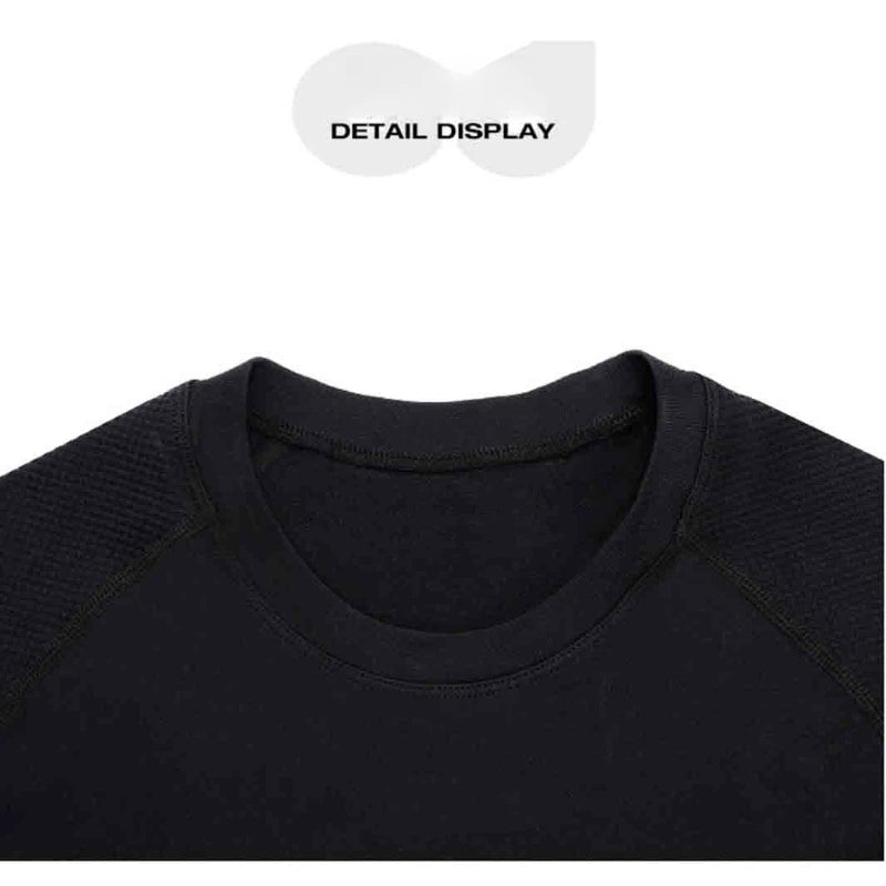 Men's Seamless Compression Running T-Shirt | Quick-Dry Sports Top