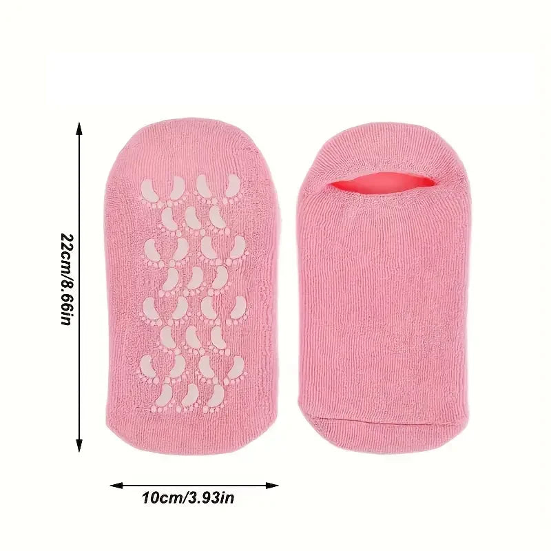 One Pair Gel Sock Socks For Softening Dry Cracked Rough Feet Skins Washable And Reusable Reduce Cracked Skin Socks Peaceful Pleasures Health and Wellness