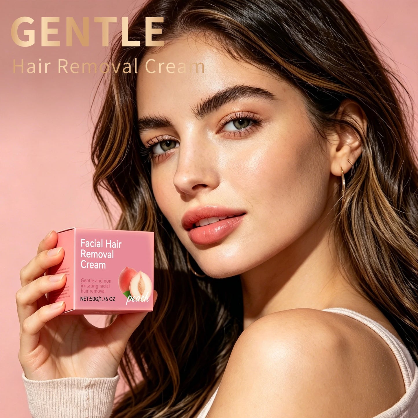 Gentle Face Hair Removal Cream – Growth Inhibitor Men & Women