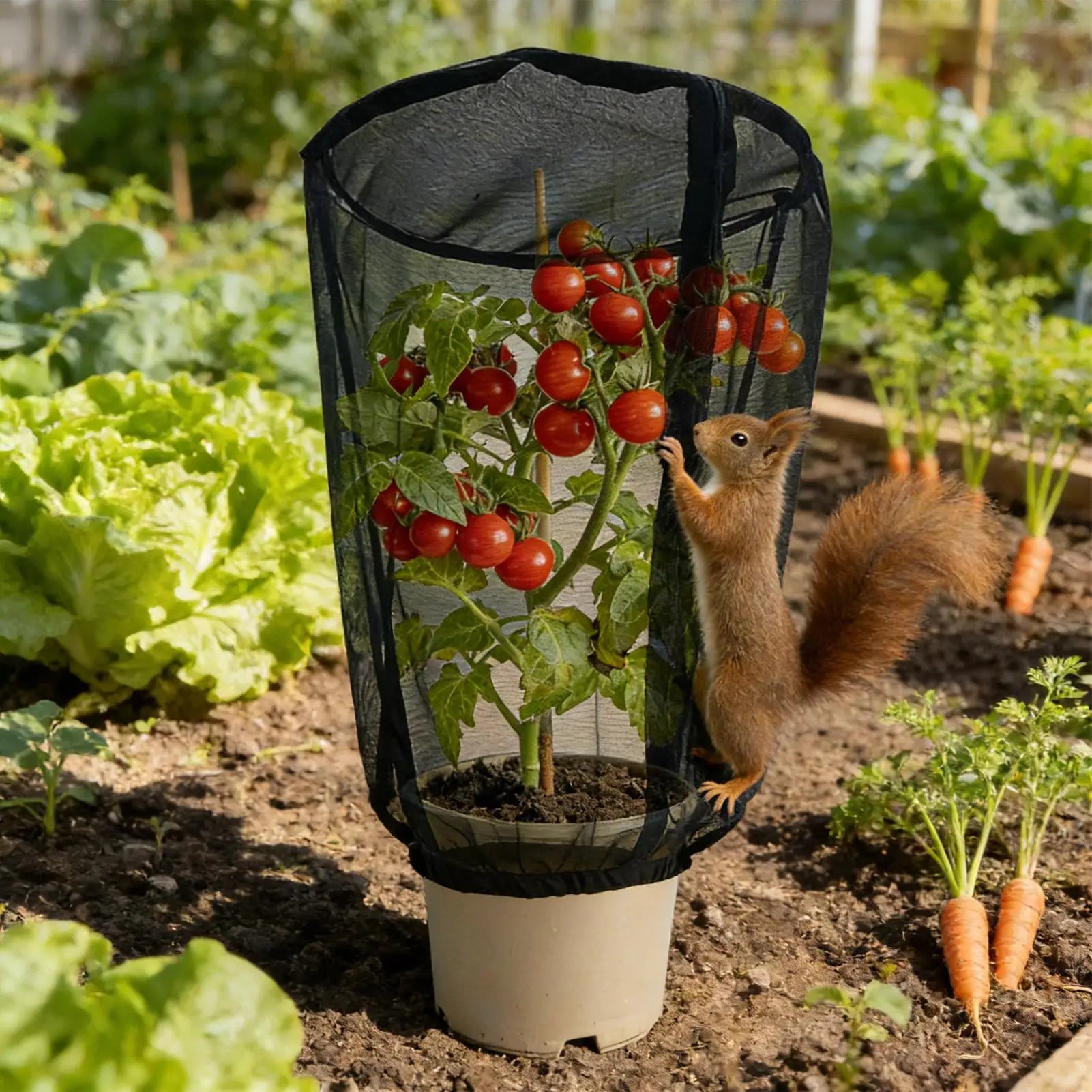 Plant Covers 2 Pieces Protective Garden Bird Barrier Mesh Plant Pot Covers for Potted Tomato Vegetables Blueberry Bushes Fruit Peaceful Pleasures Health and Wellness