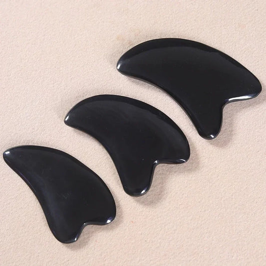 Natural Bian Stone Gua Sha Tool – Facial & Neck Massage Gua Sha Massage Tool Peaceful Pleasures Health and Wellness