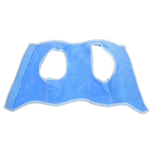 Dog Cooling Vest Ice Mesh Harness Size S Blue Superior Pva Lightweight Breathable Washable Reusable Cooling Shirt for Dogs Peaceful Pleasures Health and Wellness M