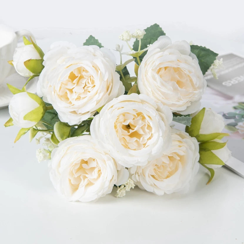 Silk Artificial Hydrangea Rose Bouquet | Wedding & Home Decor