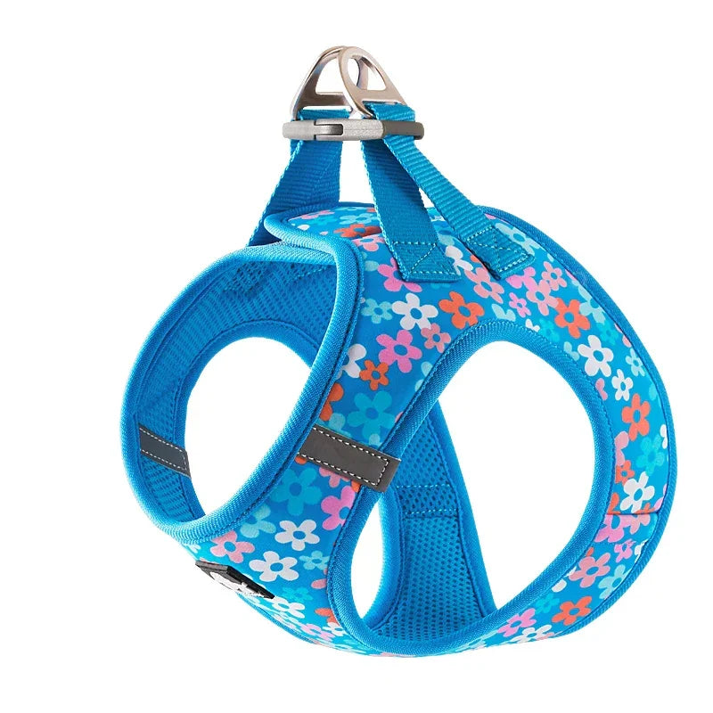 Truelove Pet Harness Soft Air Mesh Adjustable Reflective Pet Vest Small and Medium Breeds No Pull Adjustable Dog Harness TLH3016 Peaceful Pleasures Health and Wellness Malibu Blue XXXS China Mainland
