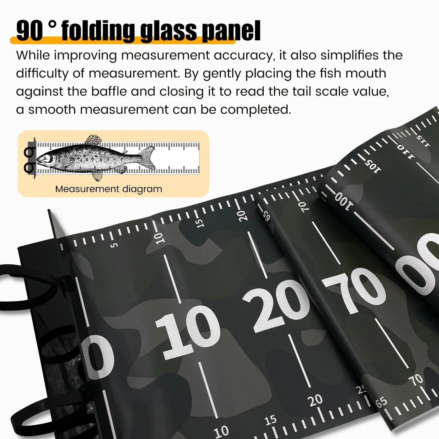 Waterproof Foldable PVC Fish Measuring Ruler | Fishing Tape