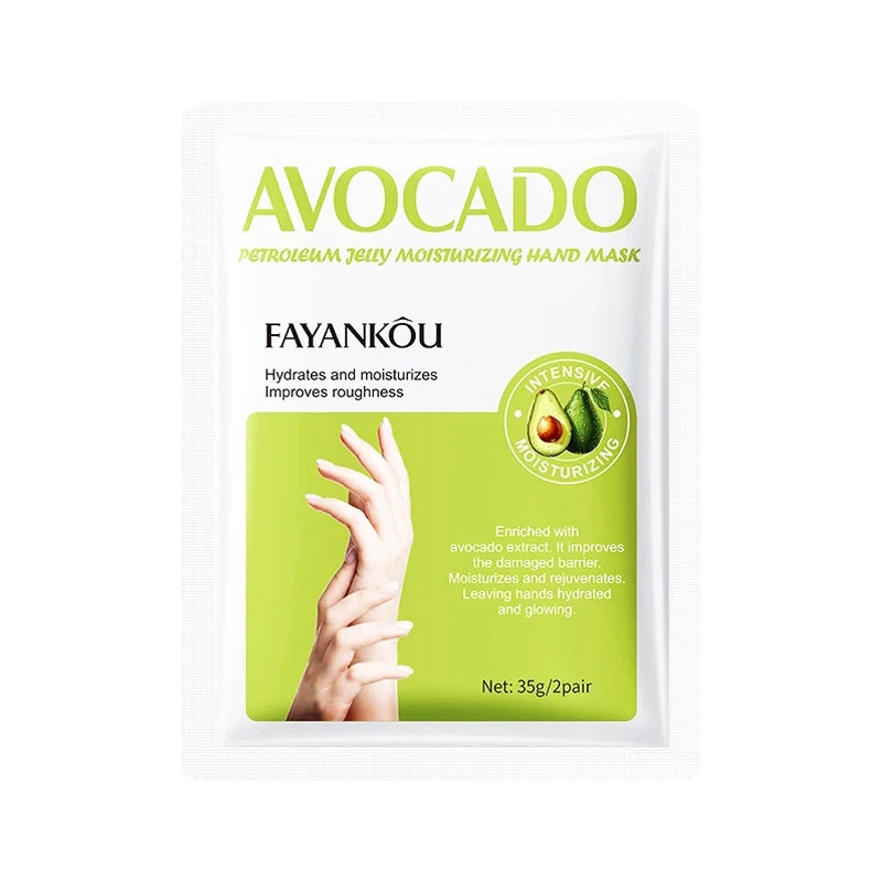 BIOAOUA Avocado Hand Mask – Moisturizing & Anti-Aging (1/3/5 Pairs)