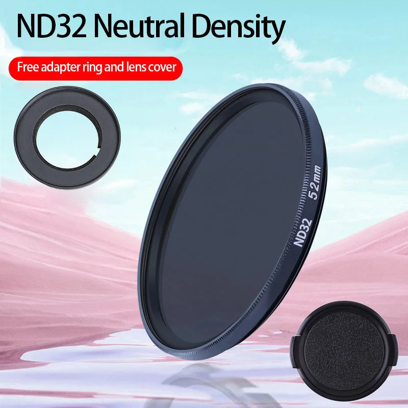 52mm ND & CPL Filters Set For DJI Osmo Action6 Neutral Density Camera Lens ND Filter And Filter Adapter Ring Peaceful Pleasures Health and Wellness Grad Purple